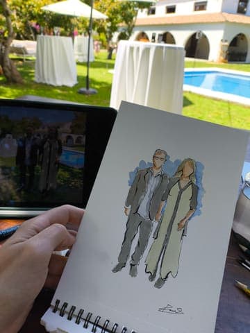Boceto a partir de una foto de referencia
